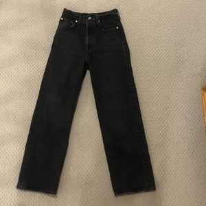 Black High Rise Levi’s